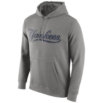 Gray Men's New York Yankees Club Pullover Hoodie -