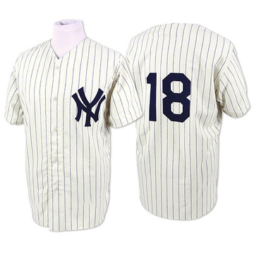 White Replica Don Larsen Men's New York Yankees 1956 Throwback Jersey